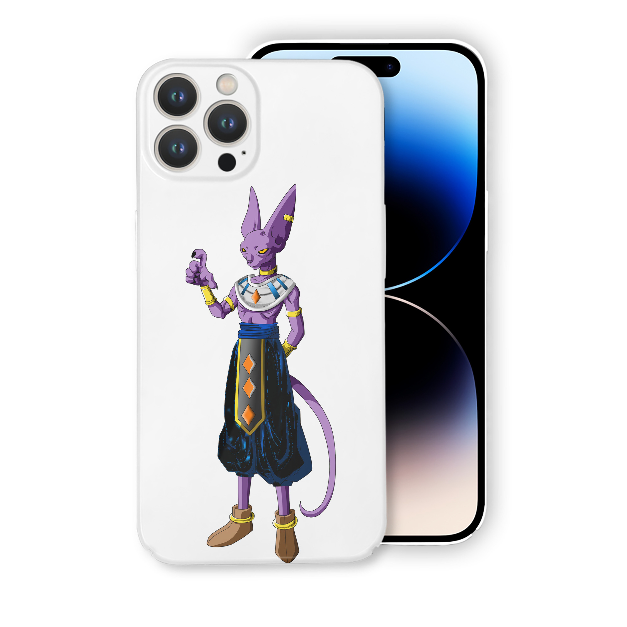 （画像用） ドラゴンボール ビルス 破壊神ビルス DRAGON BALL Beerus Birusu 【iPhone 14シリーズ対応】ハードケース